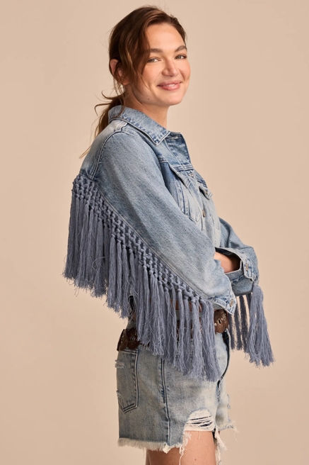 WESTIVAL FRINGE DENIM JACKET, image 4
