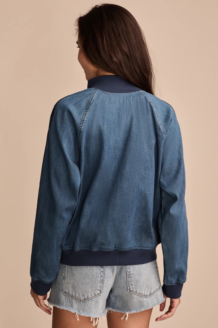 DENIM TRACK JACKET, image 4