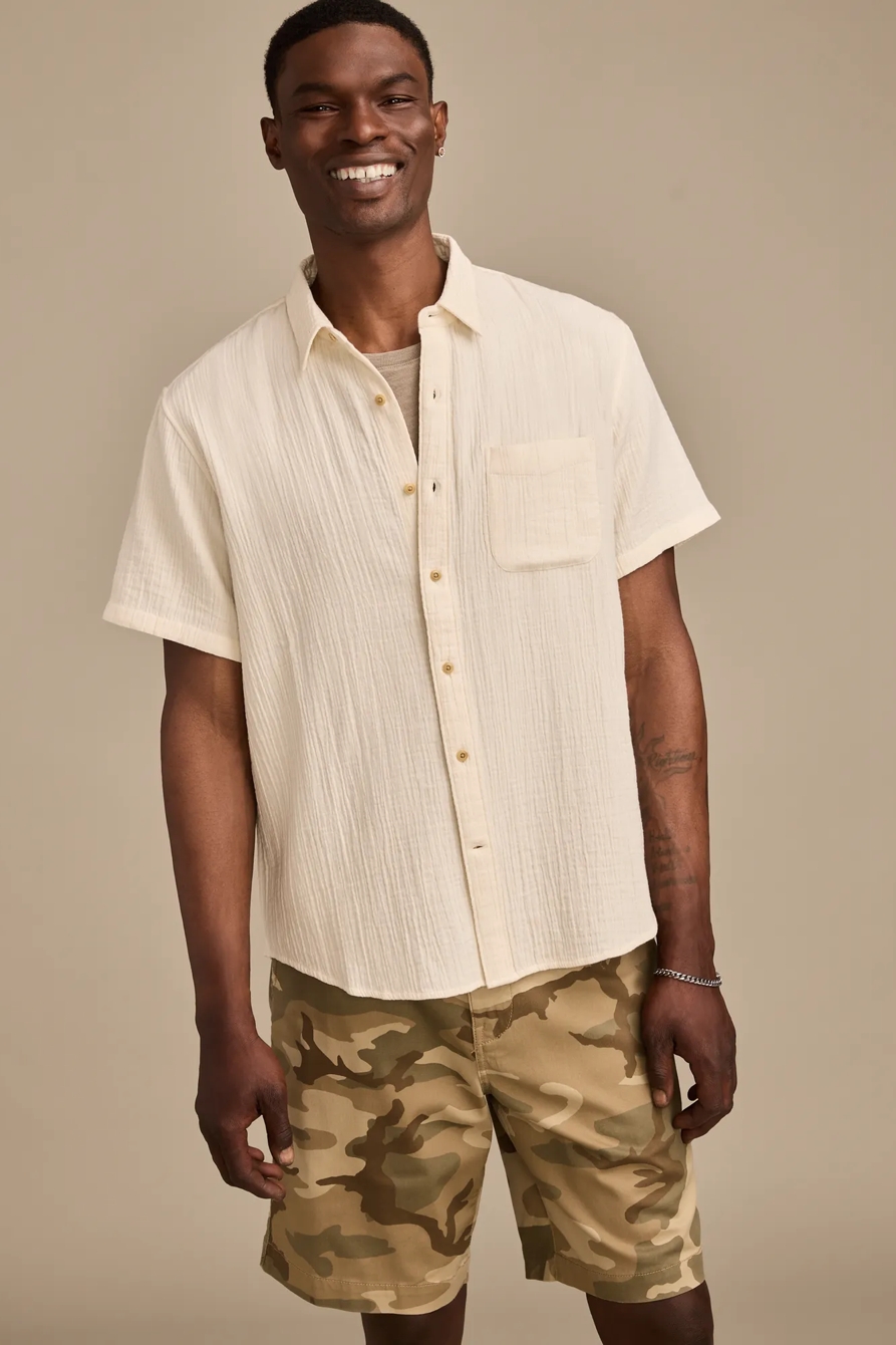 DOUBLE GAUZE SHORT SLEEVE SHIRT, image 2