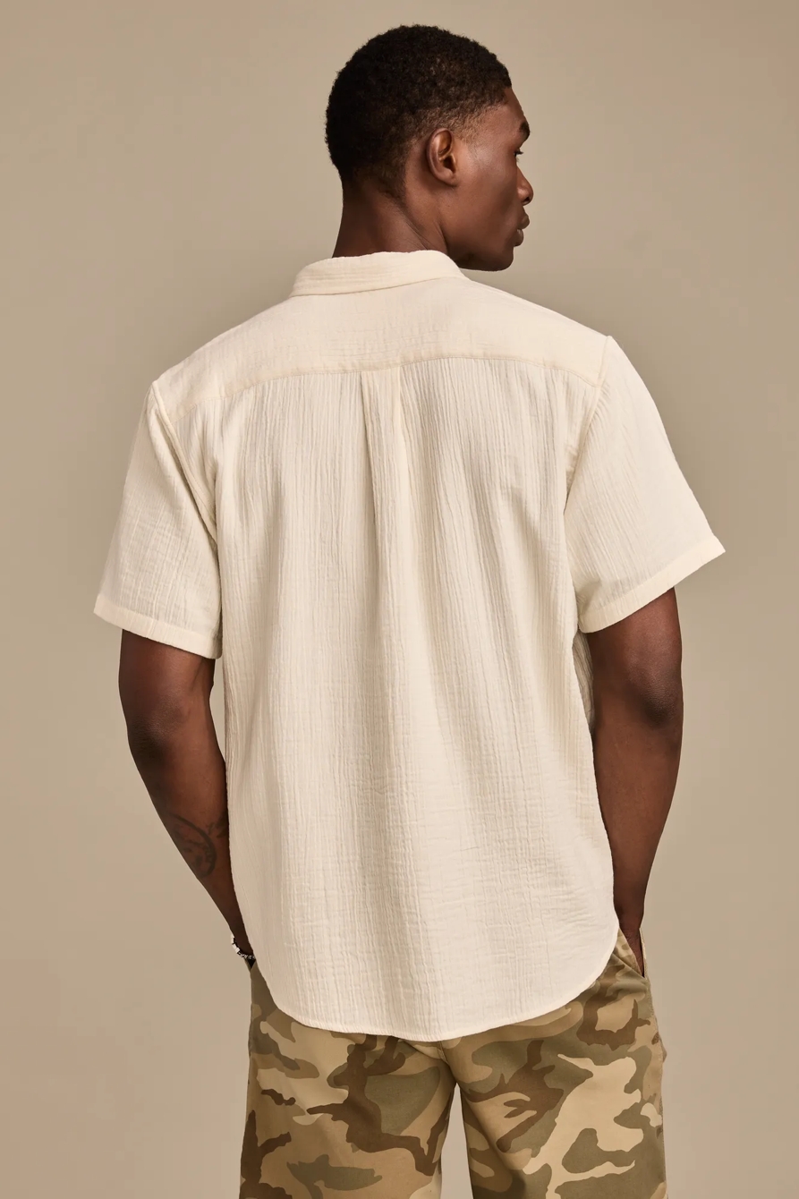 DOUBLE GAUZE SHORT SLEEVE SHIRT, image 3