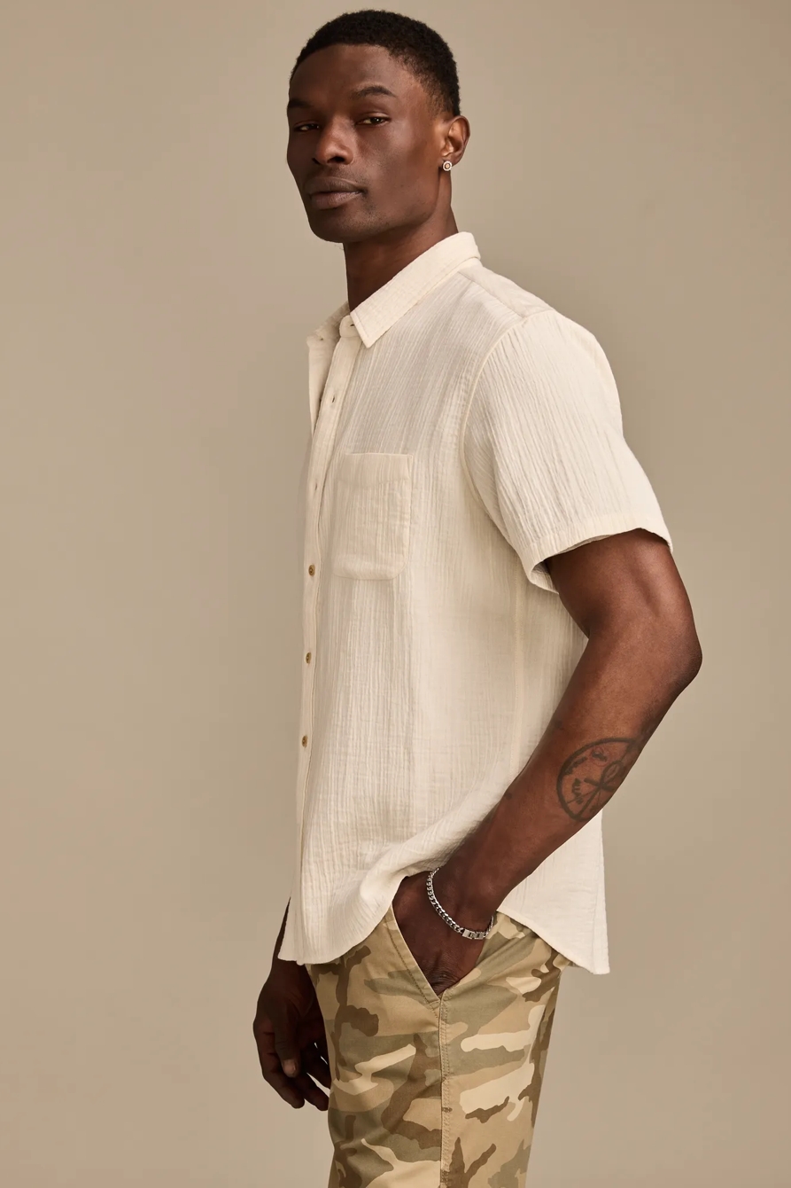 DOUBLE GAUZE SHORT SLEEVE SHIRT, image 4