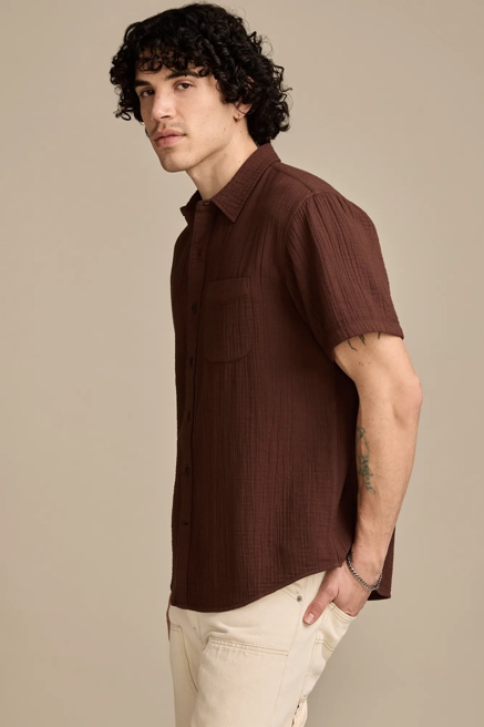 DOUBLE GAUZE SHORT SLEEVE SHIRT, image 4