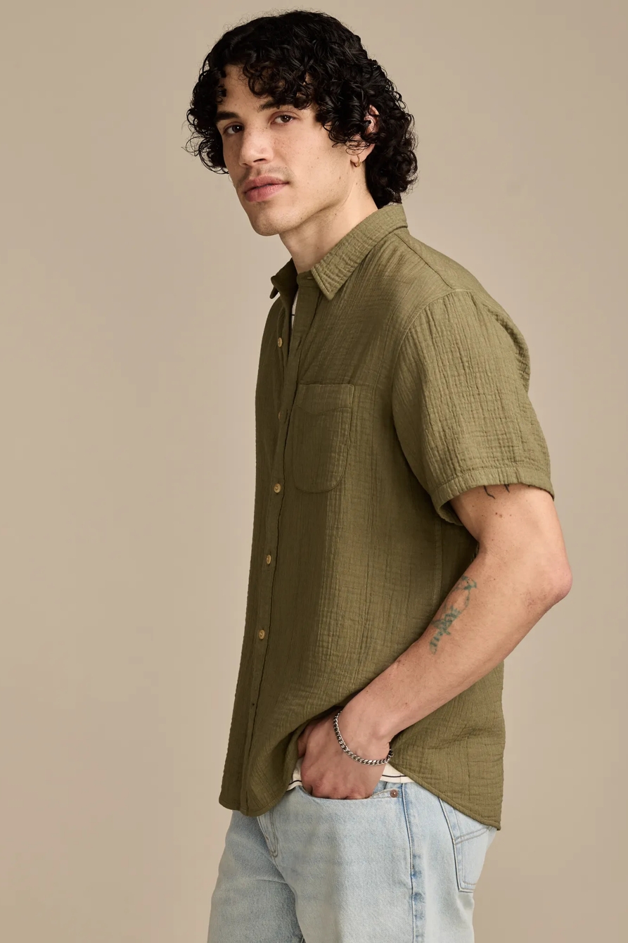 DOUBLE GAUZE SHORT SLEEVE SHIRT, image 4