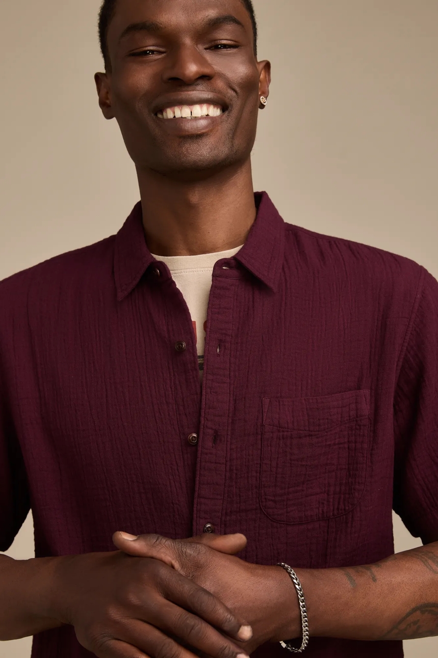 DOUBLE GAUZE SHORT SLEEVE SHIRT, image 2