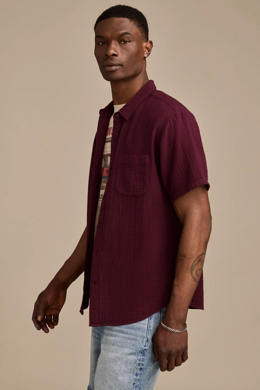 DOUBLE GAUZE SHORT SLEEVE SHIRT, image 4