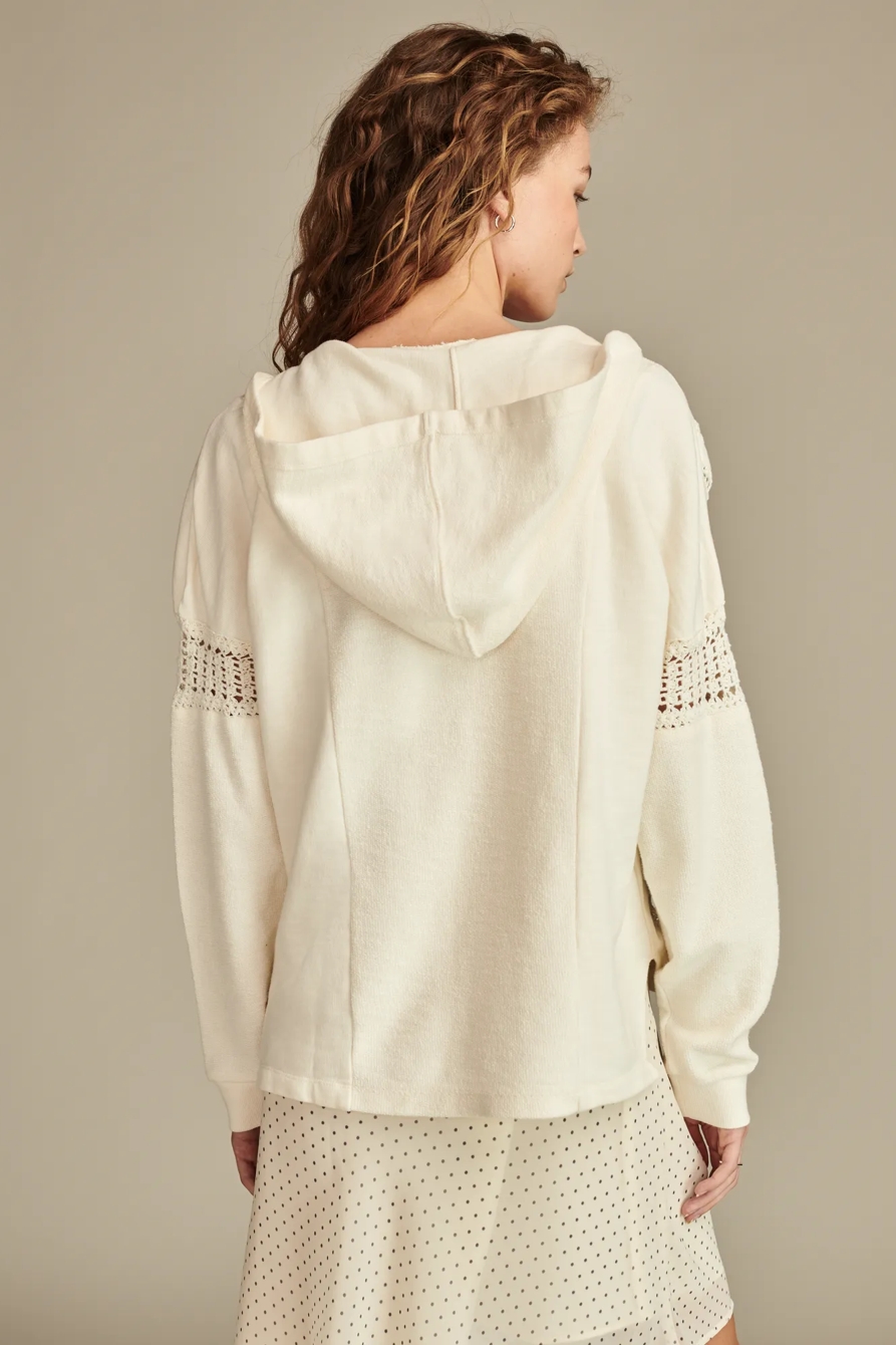 CROCHET TRIM BAJA HOODIE, image 4
