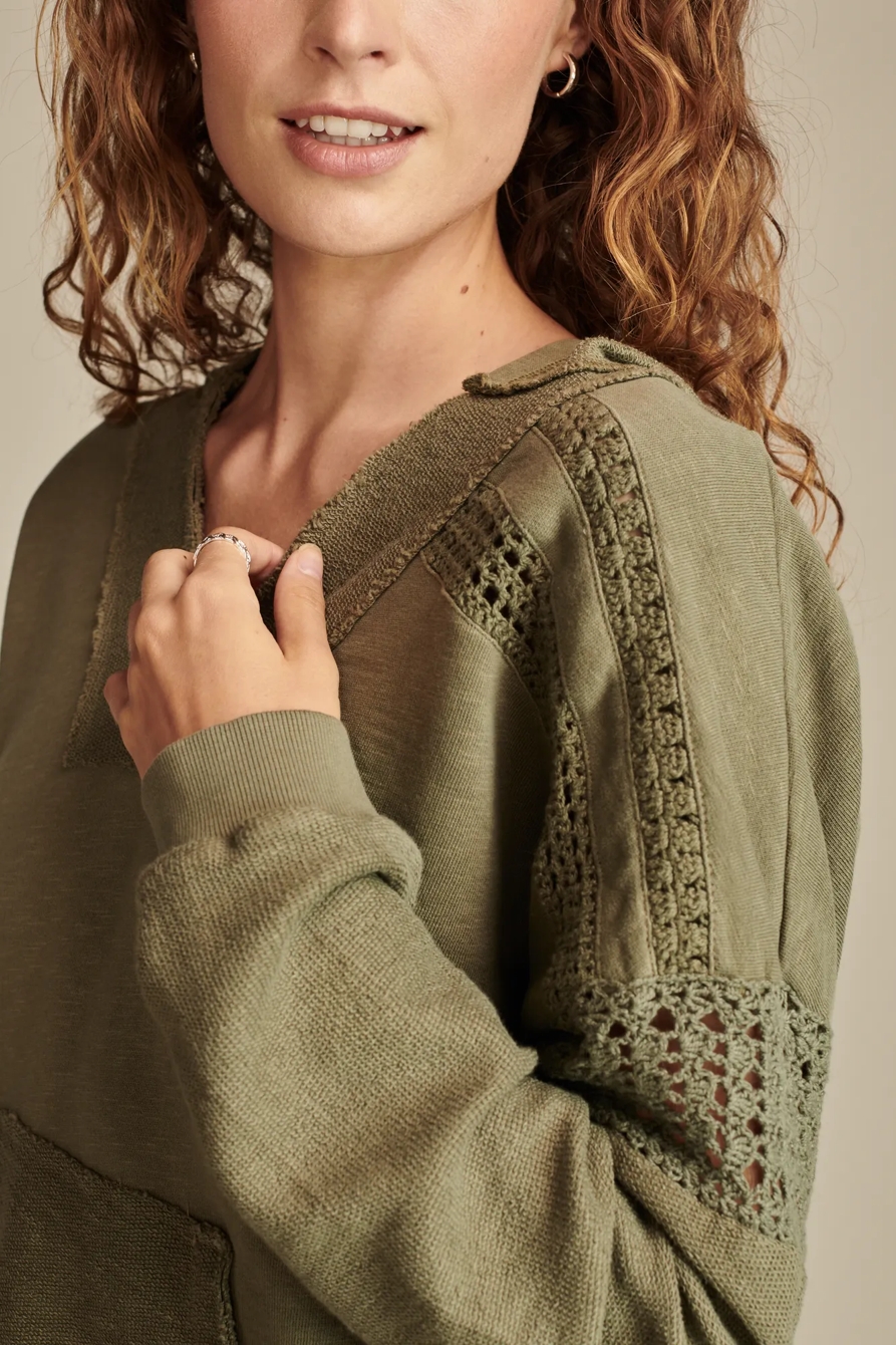 CROCHET TRIM BAJA HOODIE, image 4