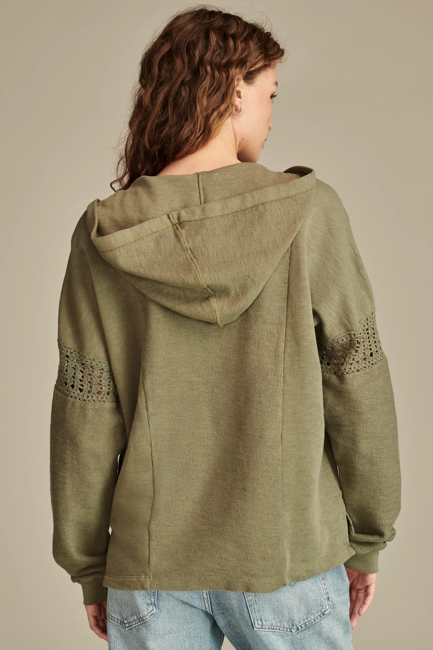 CROCHET TRIM BAJA HOODIE, image 5