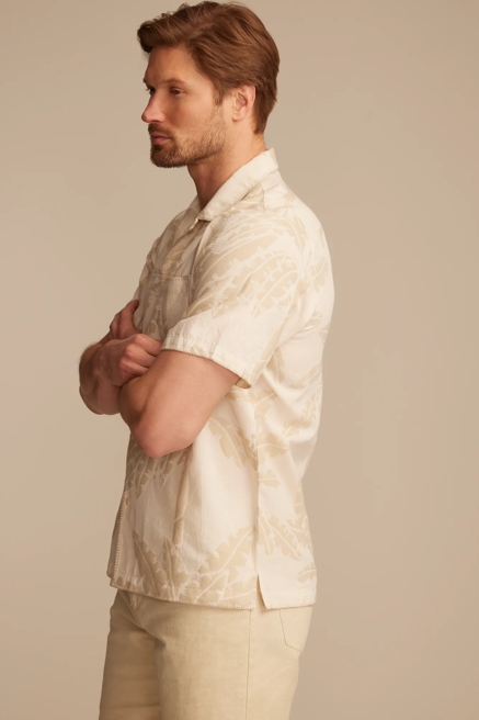 Novelty Palm Camp Collar Short Sleeve Shirt, image 4