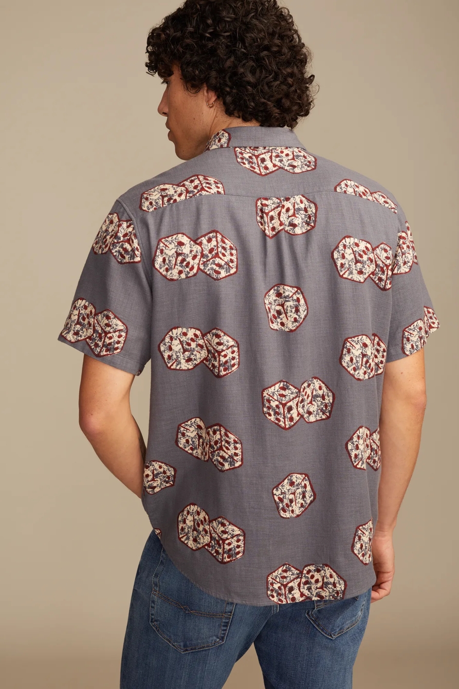 DICE PRINTED SHORT SLEEVE SHIRT, image 3
