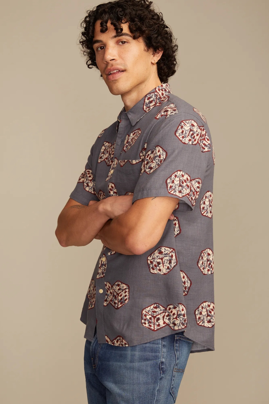 DICE PRINTED SHORT SLEEVE SHIRT, image 4