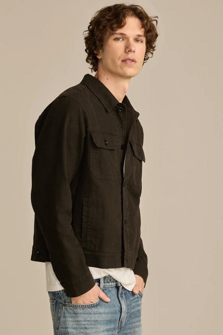 Linen Trucker Jacket, image 3