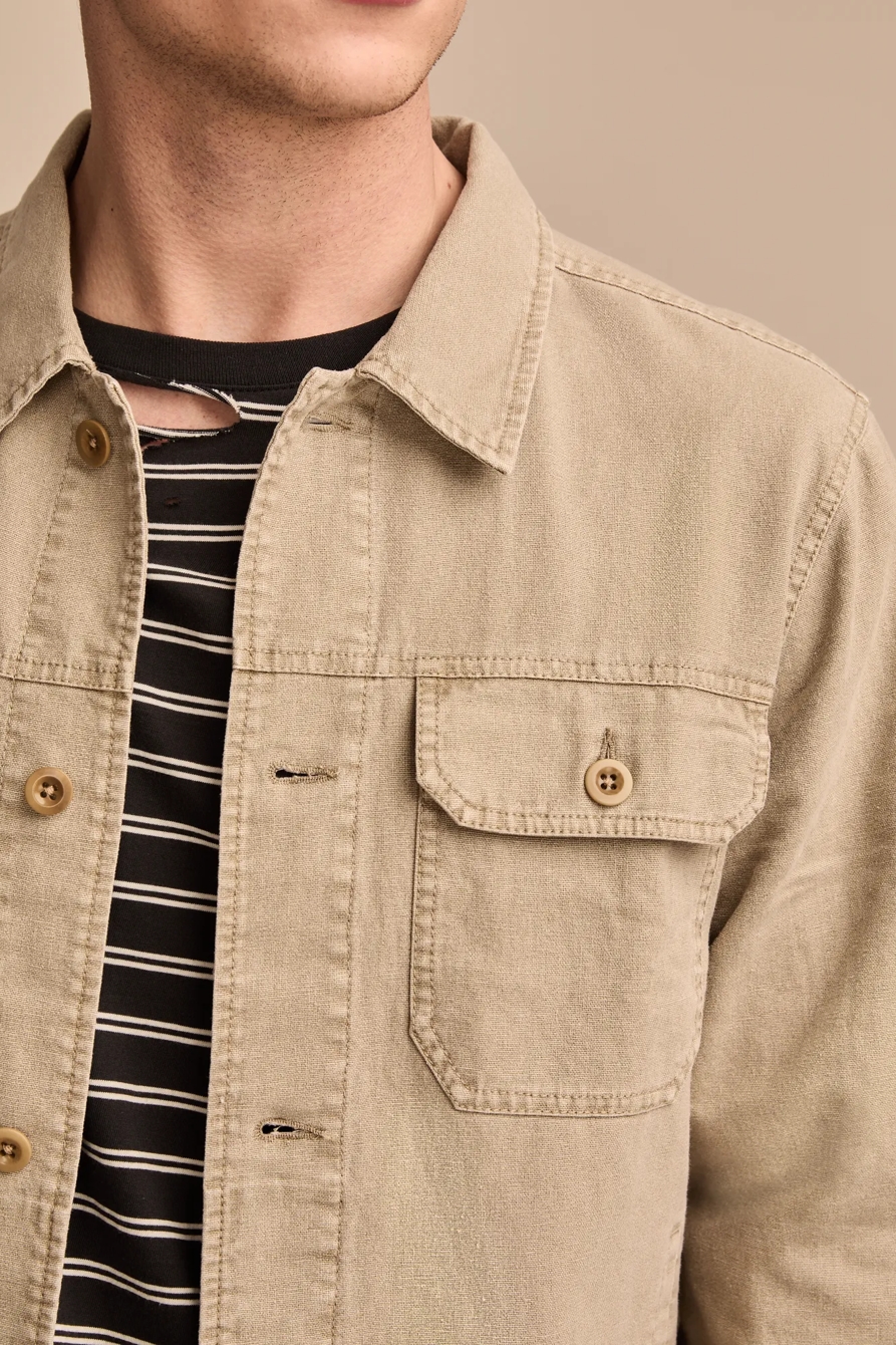 Linen Trucker Jacket, image 2