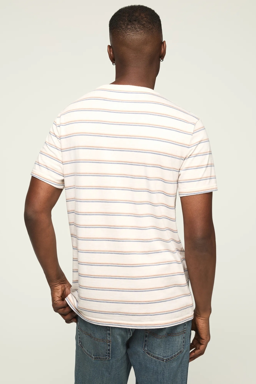 VENICE BURNOUT STRIPED CREW NECK TEE, image 3