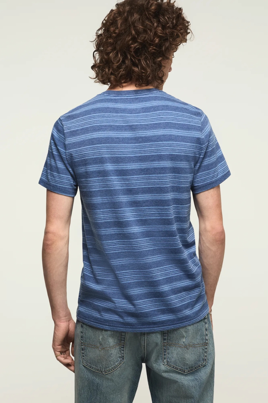 VENICE BURNOUT STRIPED CREW NECK TEE, image 4