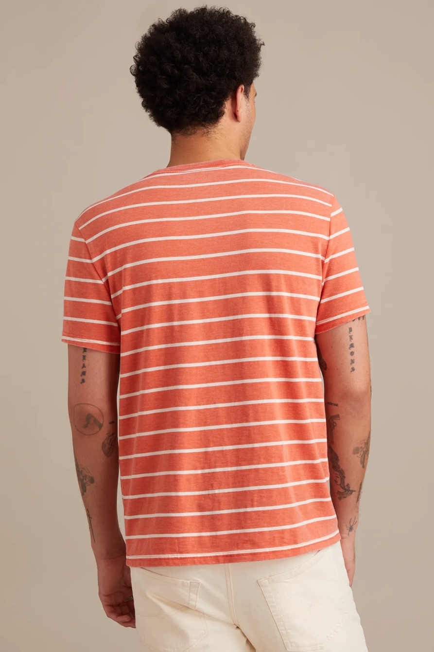 VENICE BURNOUT STRIPE CREW NECK TEE, image 4