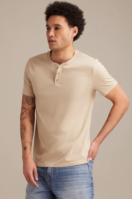 SUPIMA SHORT SLEEVE HENLEY, image 3