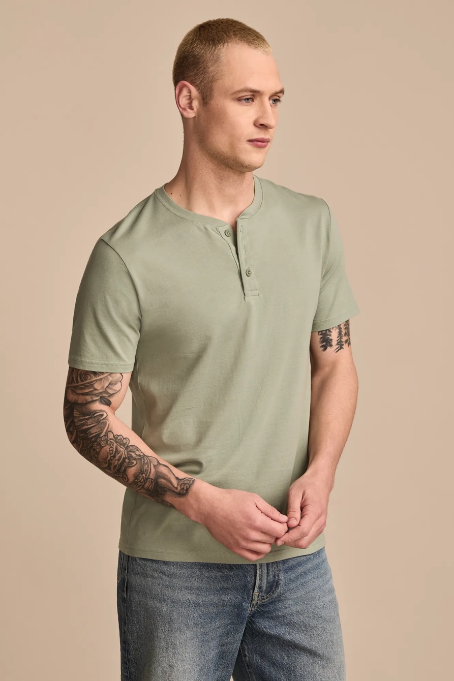 SUPIMA SHORT SLEEVE HENLEY, image 4