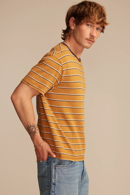 WEEKEND JERSEY STRIPE CREW TEE, image 4