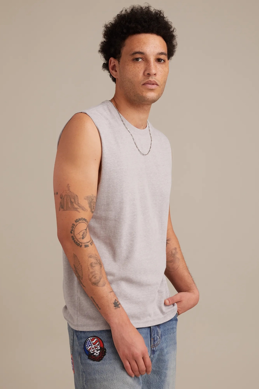 TRI BLEND MUSCLE TANK, image 3