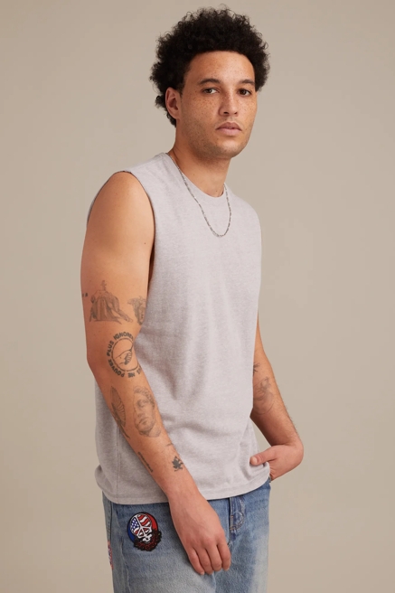 TRI BLEND MUSCLE TANK, image 3