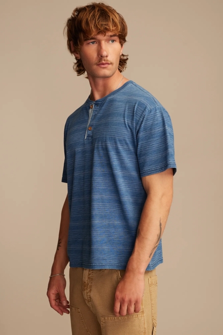 WEEKEND JERSEY INDIGO HENLEY, image 3