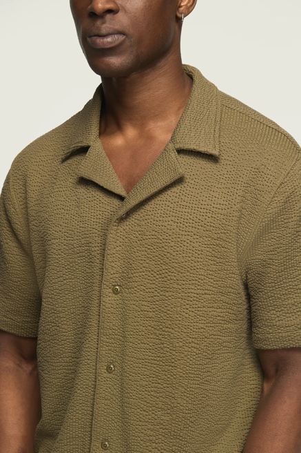 SEERSUCKER SHORT SLEEVE KNIT SHIRT, image 2