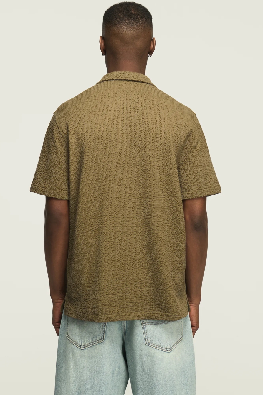 SEERSUCKER SHORT SLEEVE KNIT SHIRT, image 4