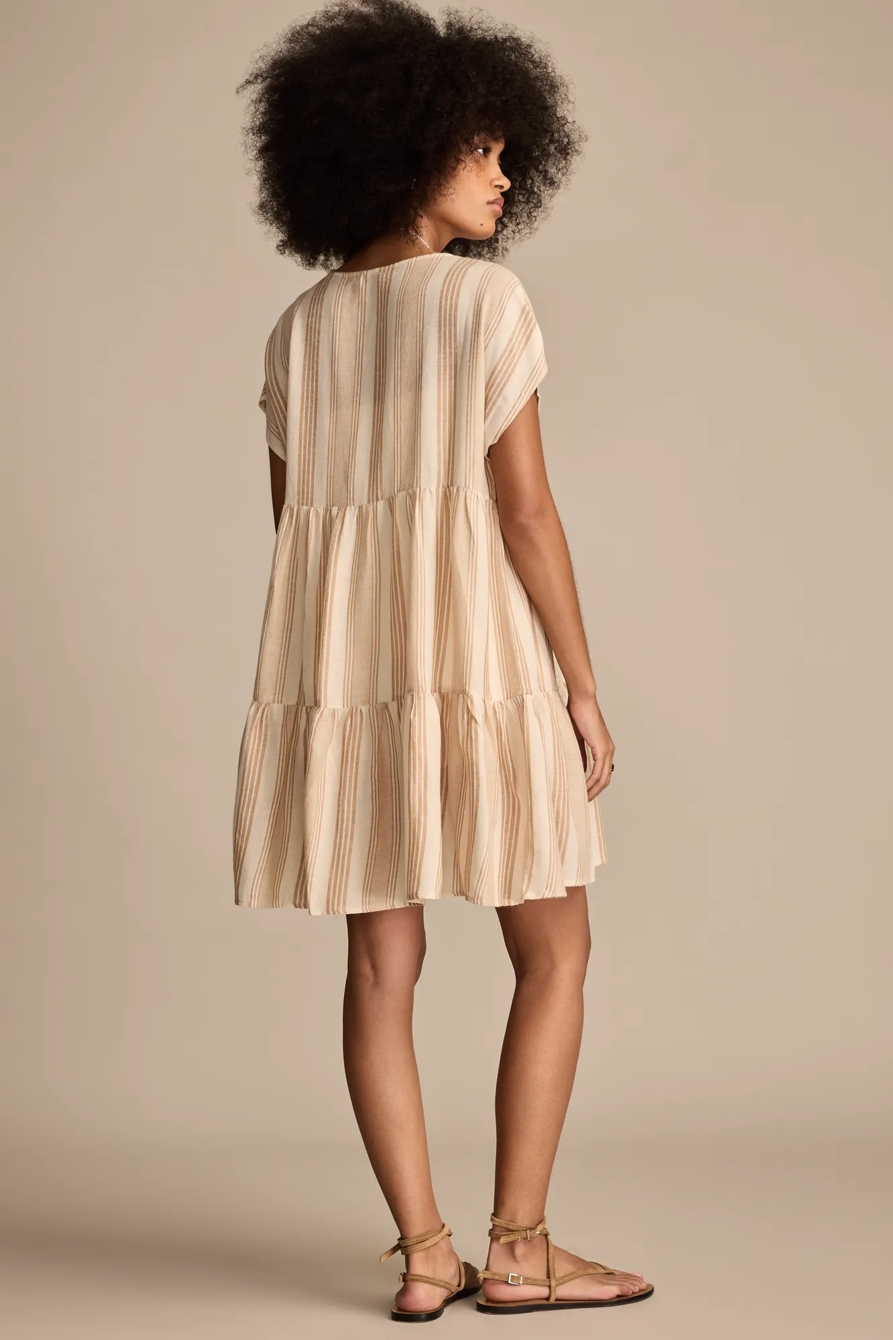STRIPED TIERED KIMONO, image 5