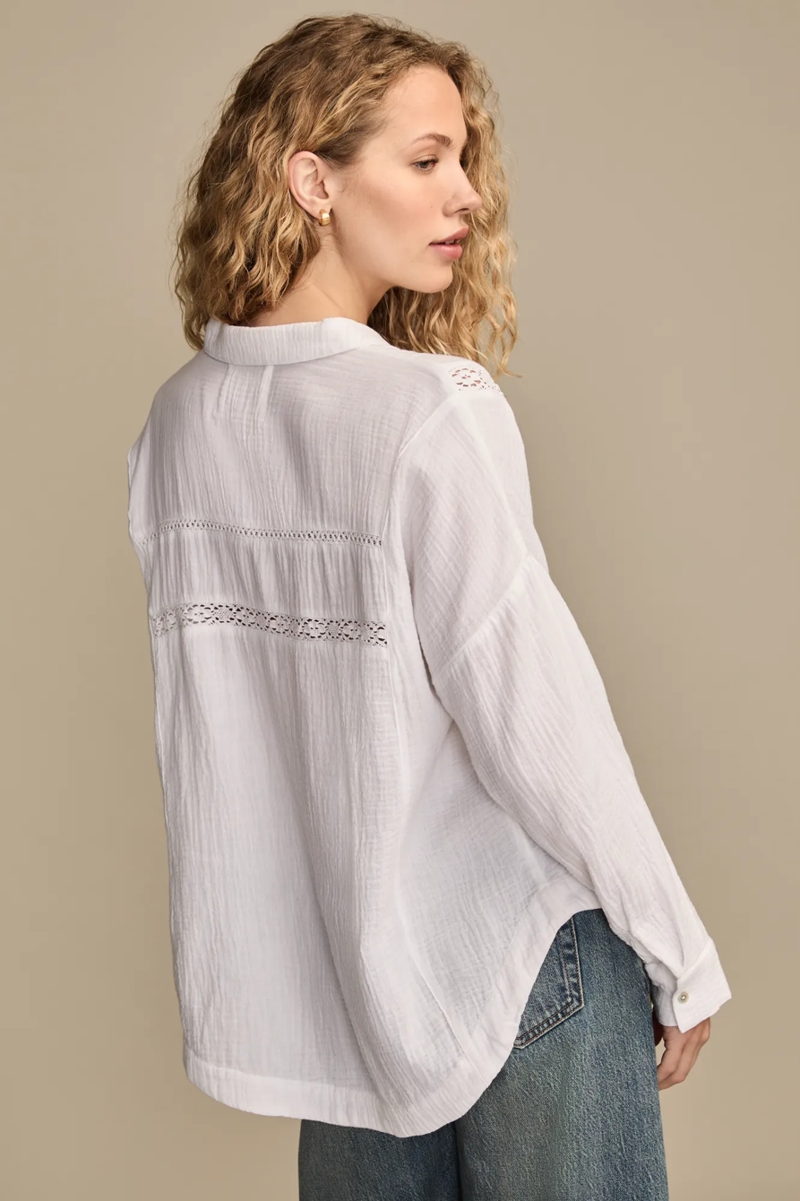 GAUZE BUTTON-DOWN SHIRT, image 3