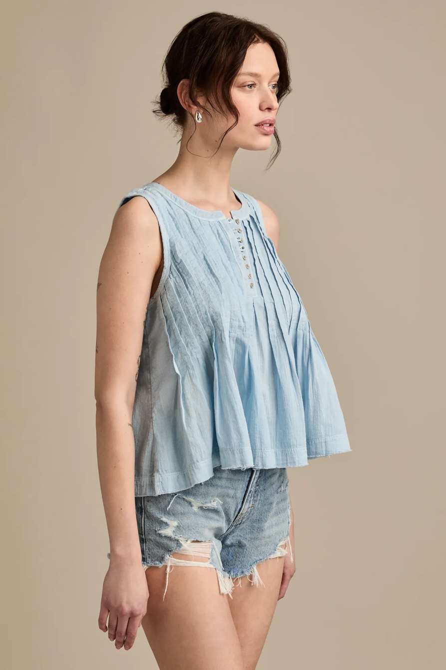 PINTUCK HENLEY TANK, image 4