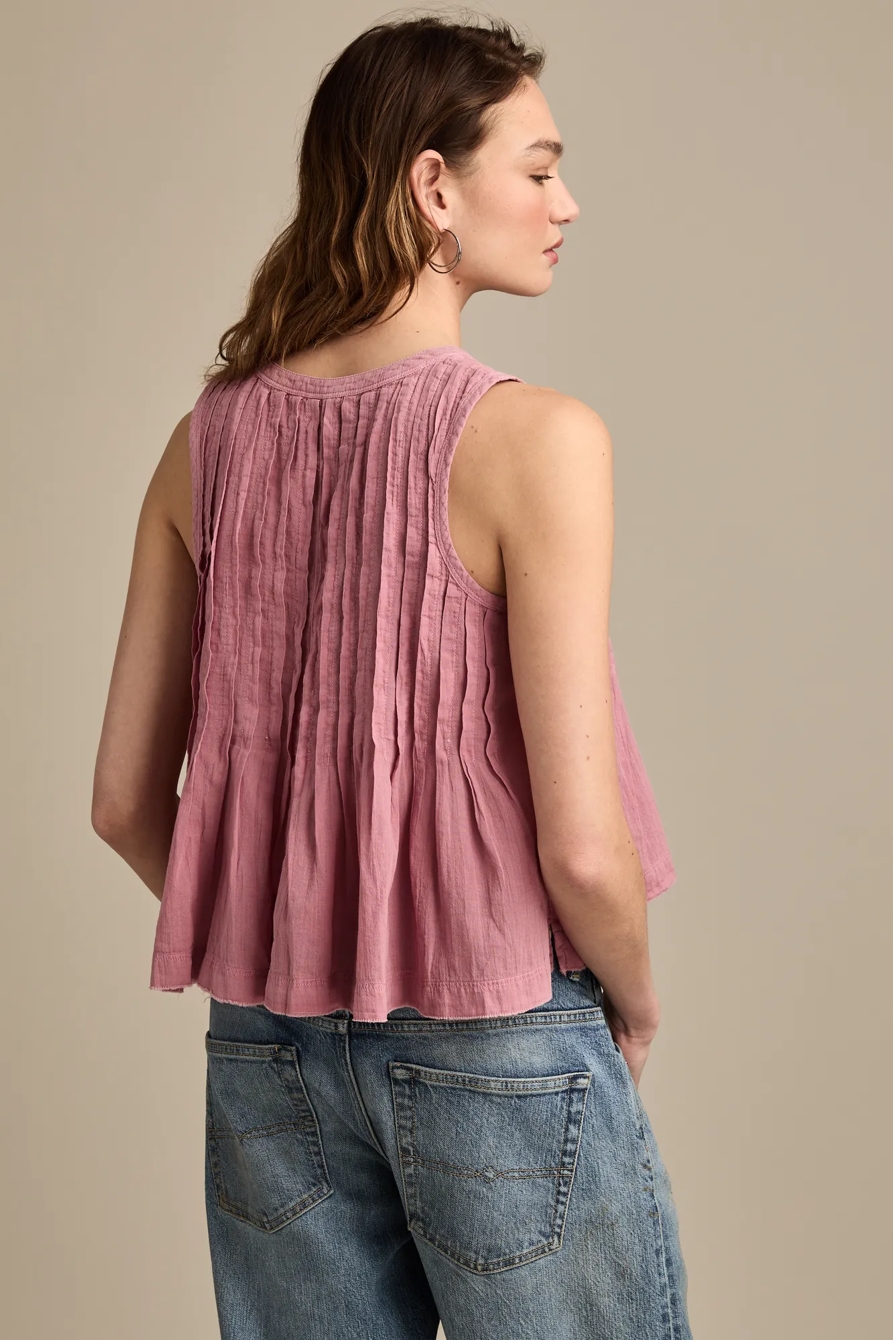 PINTUCK HENLEY TANK, image 5