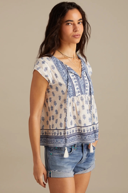 PRINT MIX PEASANT BLOUSE, image 4