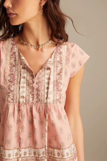 PRINT MIX PEASANT BLOUSE, image 3