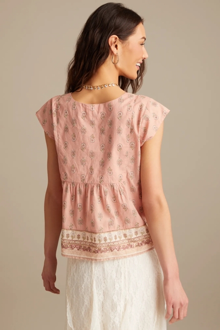 PRINT MIX PEASANT BLOUSE, image 4