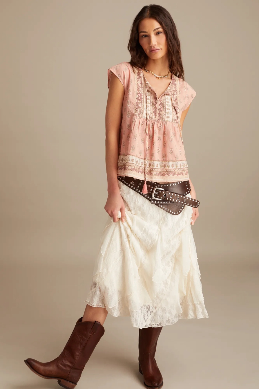 PRINT MIX PEASANT BLOUSE, image 5