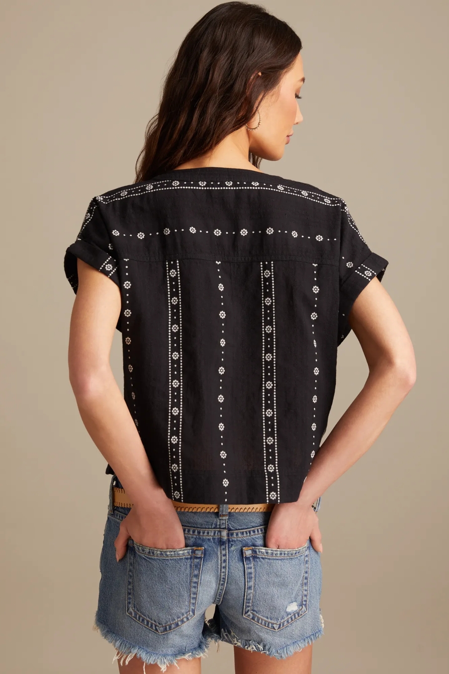 ROLLED SLEEVE POPOVER BLOUSE, image 5