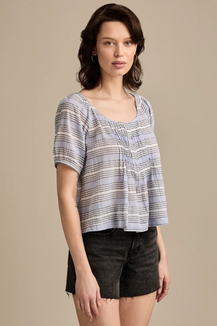 PLEATED SHORT SLEEVE TOP, image 4