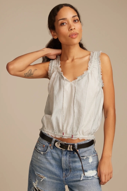 RUFFLE RUCHED TANK, image 1