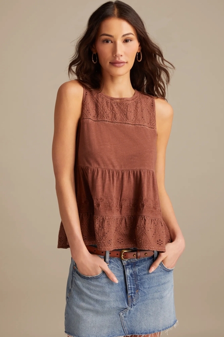 HIGH NECK CUTOUT TANK, image 3
