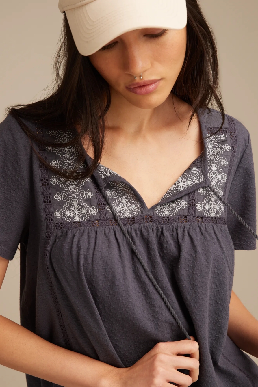 PINTUCK EMBROIDERED TUNIC, image 2