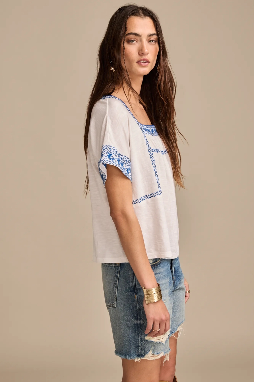 EMBROIDERED SHORT SLEEVE TEE, image 4