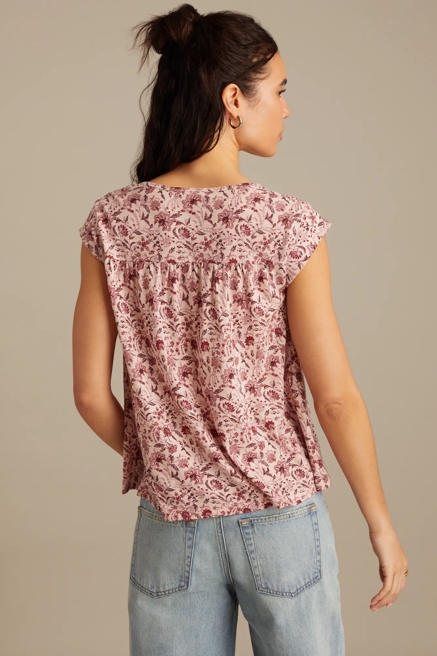 DECORATIVE SMOCKED TEE, image 4