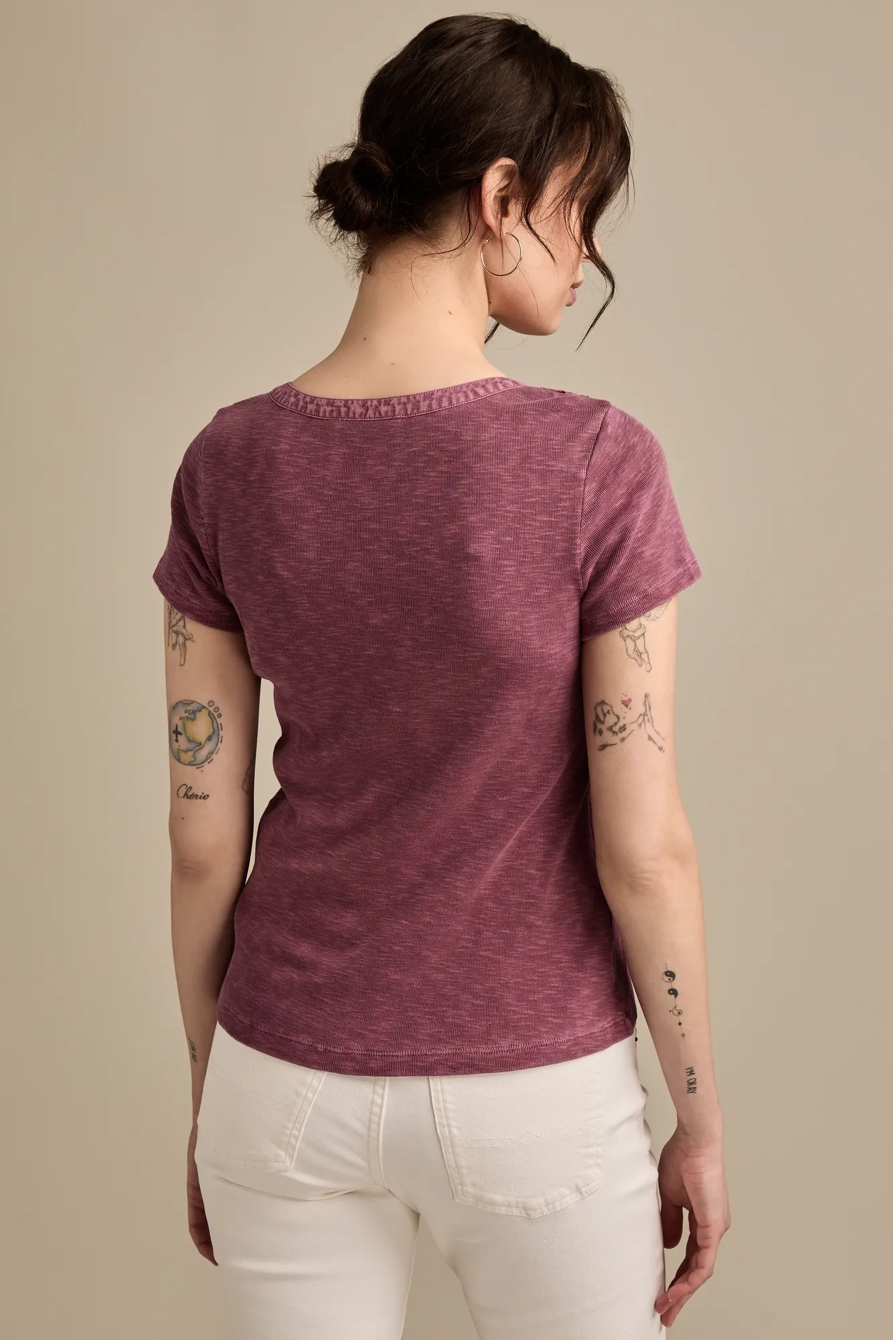CUTWORK HENLEY TEE, image 5
