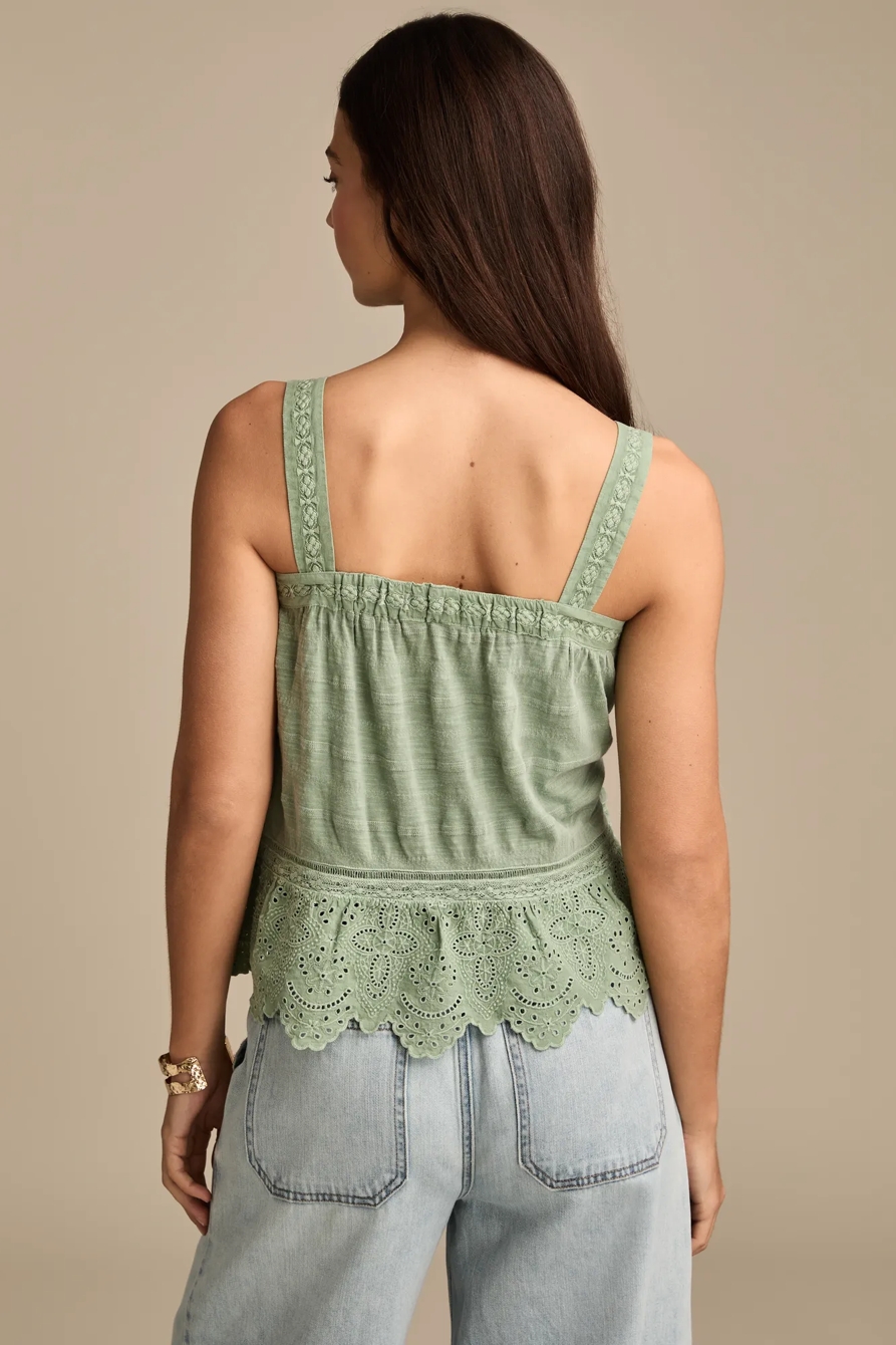 EMBROIDERED TIERED TANK, image 3