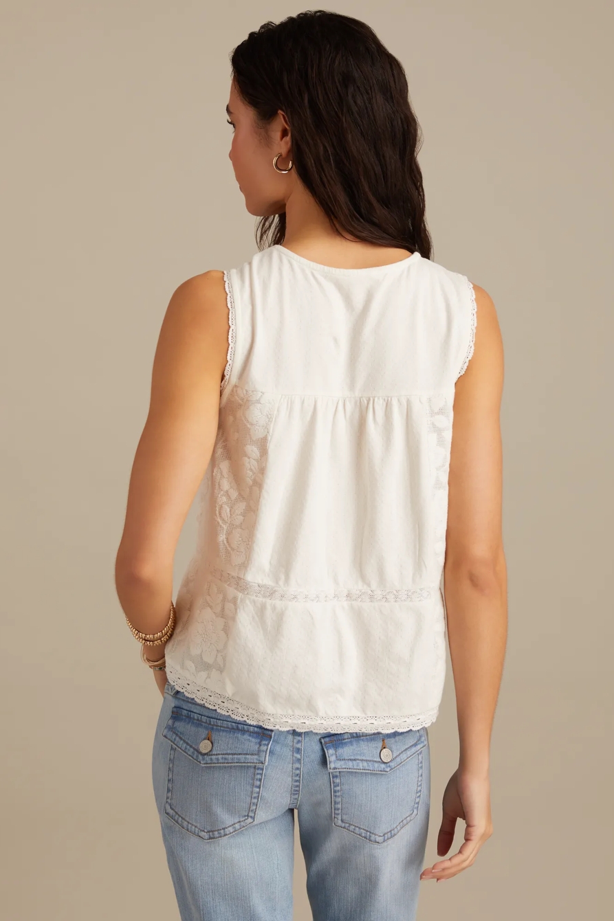 EMBROIDERED YOKE TANK, image 3