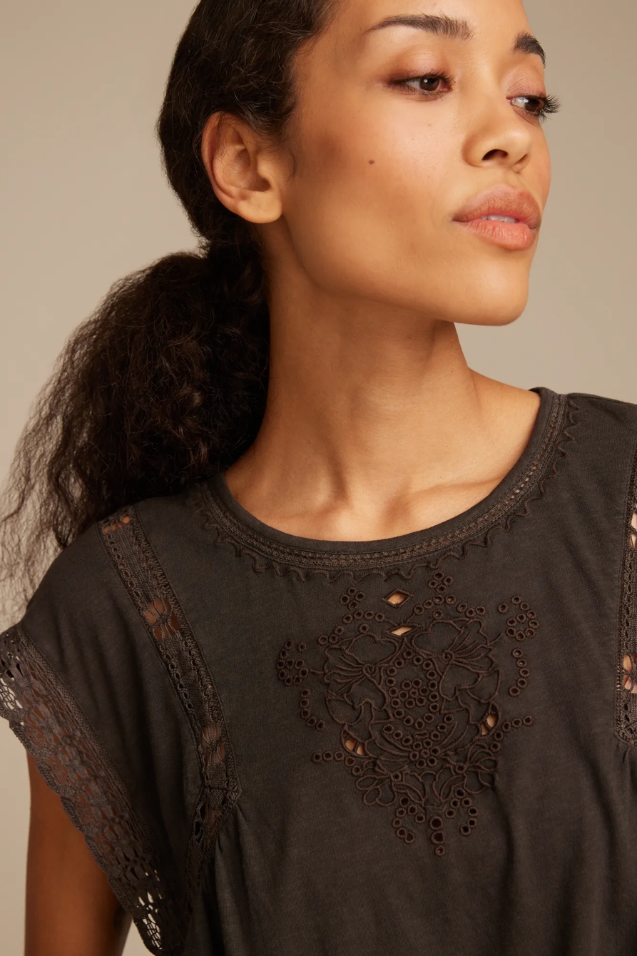 LACE BOXY TEE, image 2