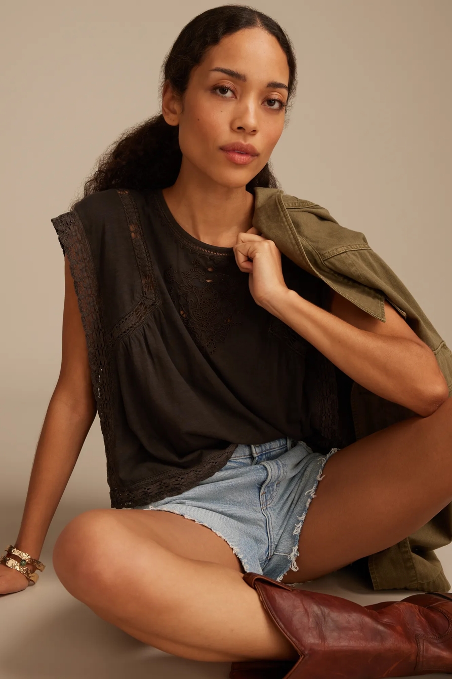 LACE BOXY TEE, image 5