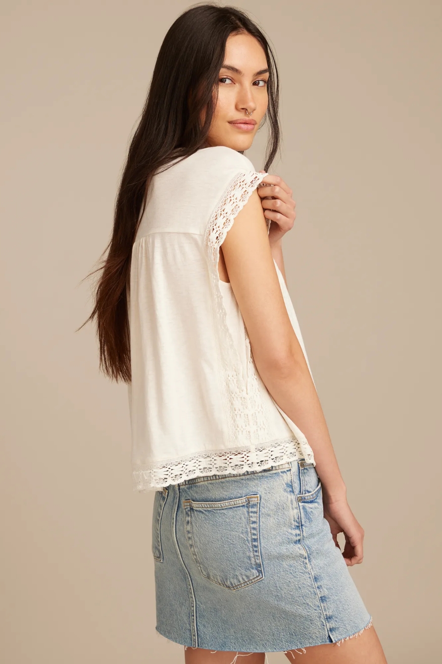LACE BOXY TEE, image 4