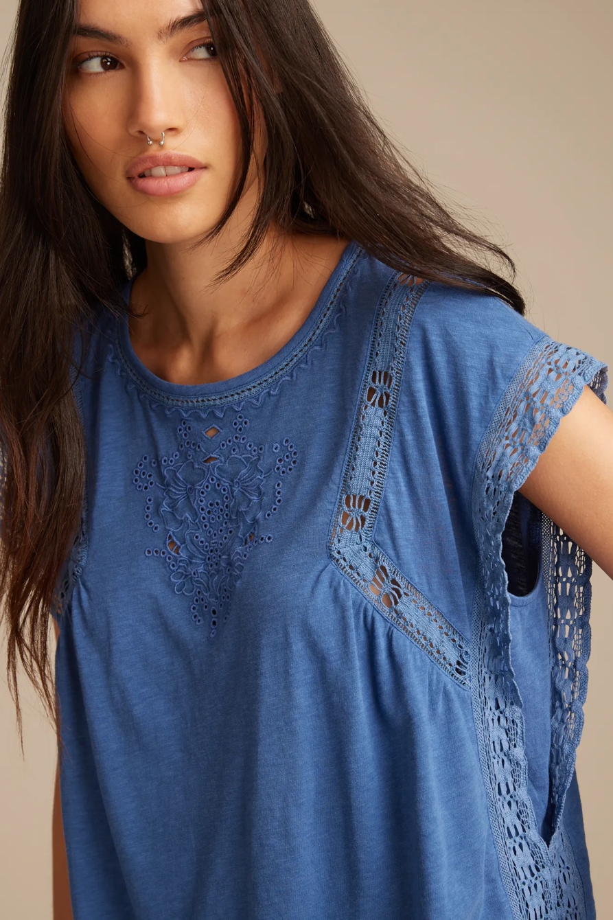 LACE BOXY TEE, image 2